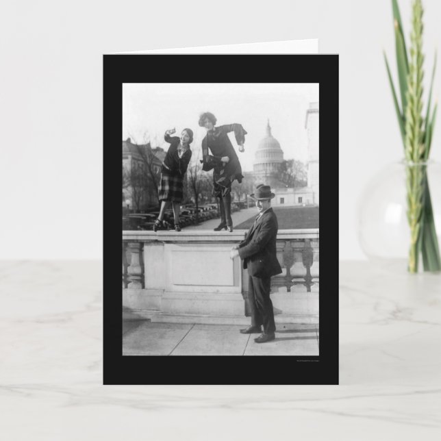 Cartão Dancing the Charleston in Washington, DC 1925 (Frente)