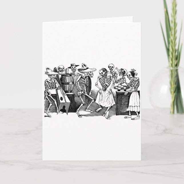 Cartão "Dancing the Jarabe in the Other World" (Frente)