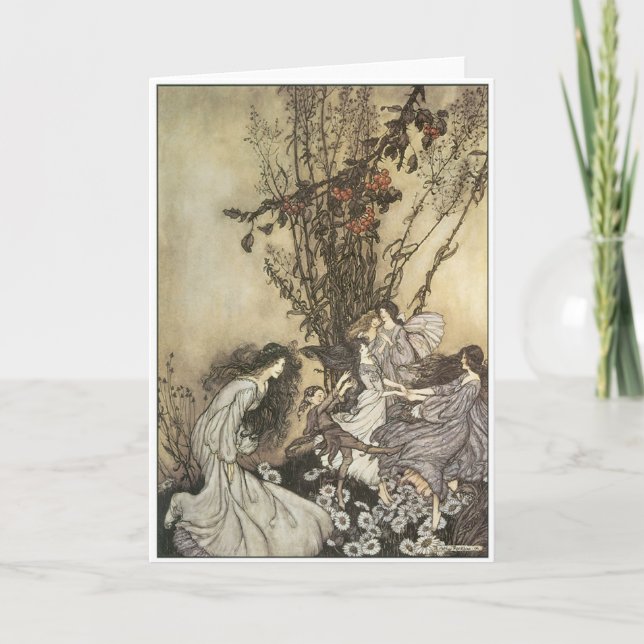 Cartão Dancing with the Fairies (Frente)