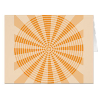Cartão Dandelion, Espiral Laranja, Arte Abstrata Boho