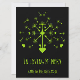 Cartão Dandelion In Wind In Loven Memory Wooden Bo