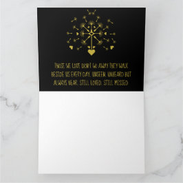 Cartão Dandelion In Wind In Loving Memory Card