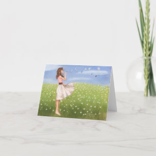Cartão Dandelion notecard-KNOWLEDGE IS POWER