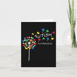 Cartão Dandelion Quebra-cabeça Piece Legal Autismo Presen