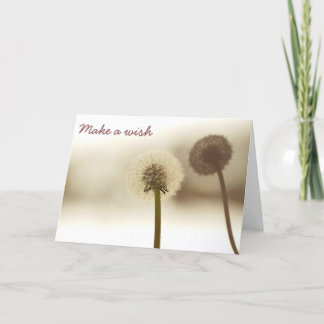 Cartão Dandelion shadow card