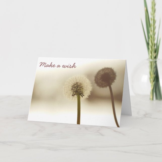 Cartão Dandelion shadow card (Frente)