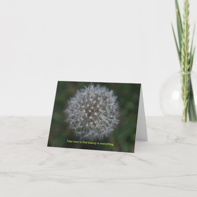Cartão Dandelion Thinking of you Note Card (Frente)