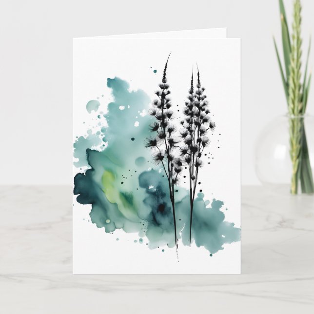 Cartão Dandelion - Watercolor flowers (Frente)