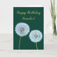 Dandelions, Dandelion Clocks Green Personalizados