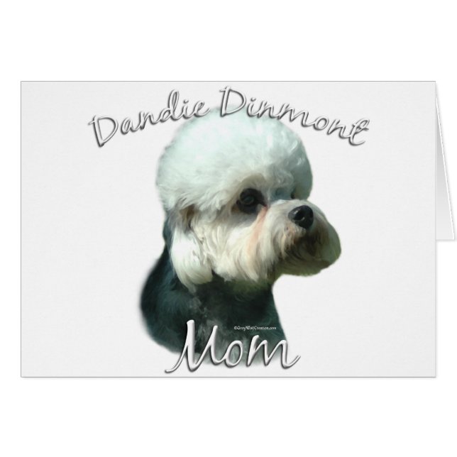 Cartão Dandie Dinmont Terrier Mãe 2 (Frente Horizontal)