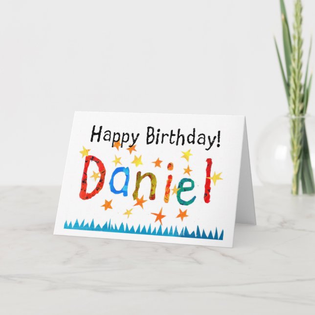 Cartão 'Daniel' Birthday Card (Frente)