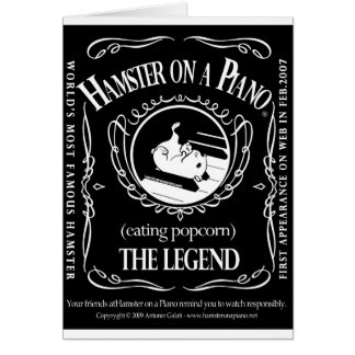 Cartão daniels do hamster