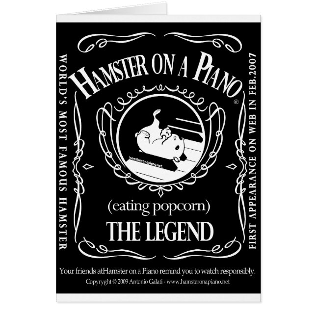 Cartão daniels do hamster (Frente)