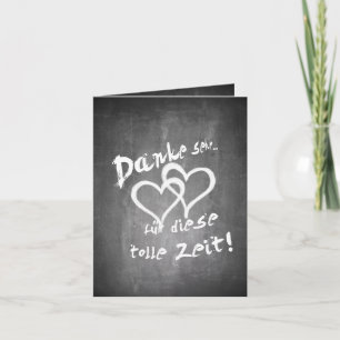 Cartão Danke für diese tolle Zeit auf einer Kreidetafel