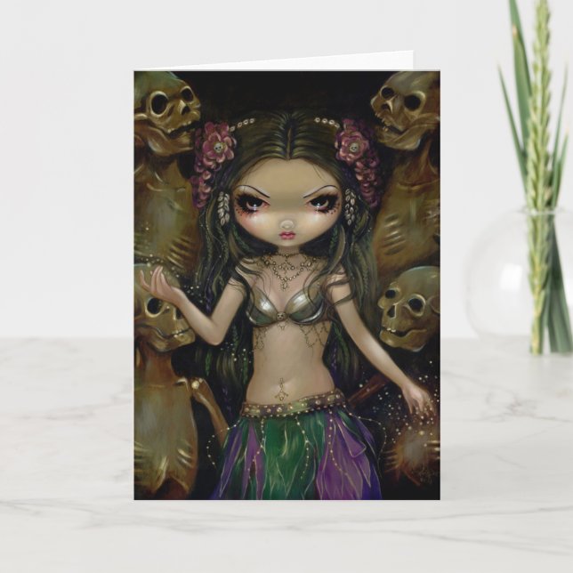 Cartão "Danse Macabre :  Tribal Fusion" Greeting Card (Frente)