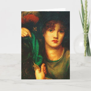 Cartão Dante Gabriel Rossetti Greensleeves card