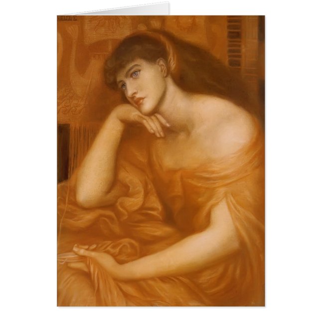 Cartão Dante Gabriel Rossetti: Penélope (Frente)
