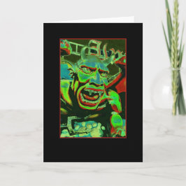 Cartão Dante's Inferno Spookhouse Psychedelic Blank Card