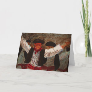 Cartão Dantzaritxiti - Dançarino Basco