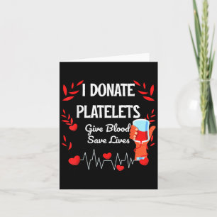 Cartão Dar Sangue Para Salvar Vidas Plaquetas De Motivaçã