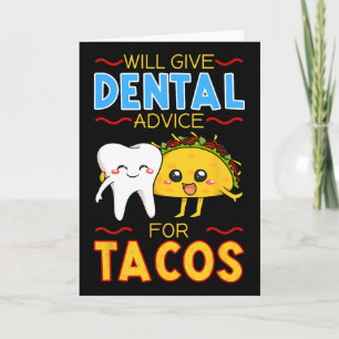 Cartão Dará Conselho Odontológico Para Dentista Tacos Cin