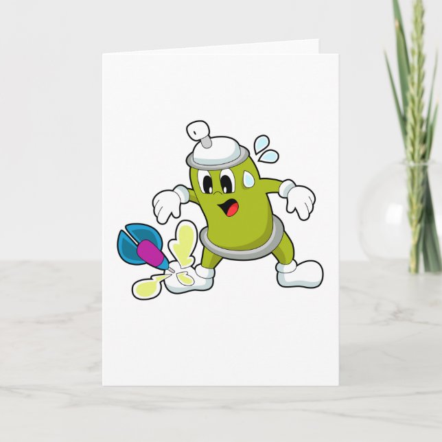 Cartão Dardos spray de gelo (Frente)