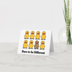Cartão Dare to be Different notecards