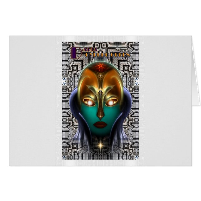 Cartão Daria Cyborg Queen Tech (Frente Horizontal)