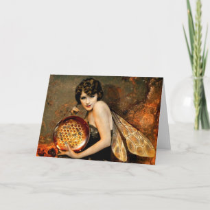 Cartão Dark eyed Bee Fae