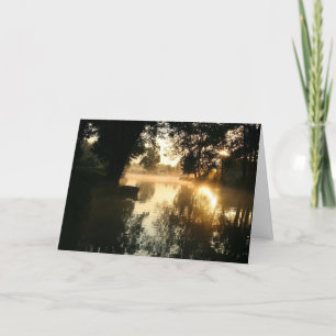 Cartão Dark River Glade Pagan Sympathy Card