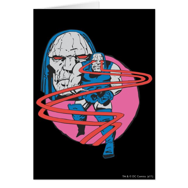 Cartão Darkseid Shoots Omega Beams (Frente)