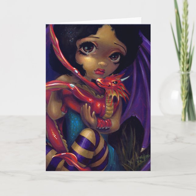 Cartão "Darling Dragonling I" Greeting Card (Frente)