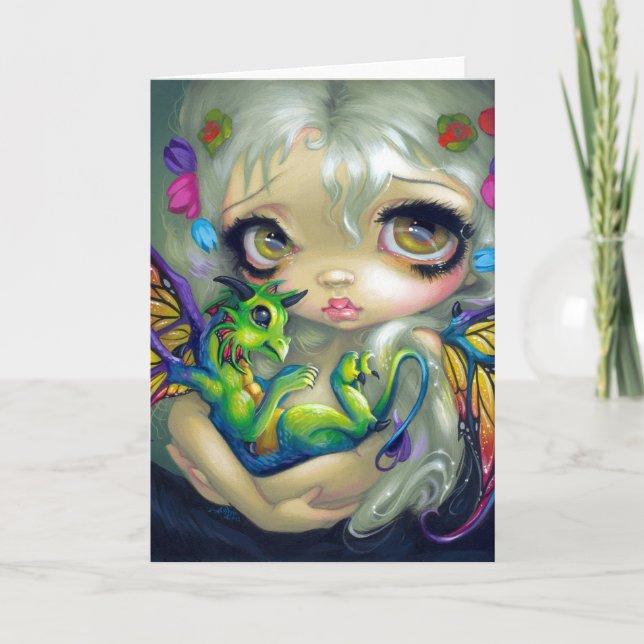 Cartão "Darling Dragonling IV" Greeting Card (Frente)