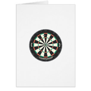 Cartão Dartboard & dardos: modelo 3D: