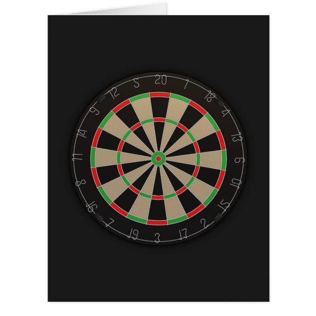 Cartão Dartboard Lover 🎯 😍 Dardos (Frente)