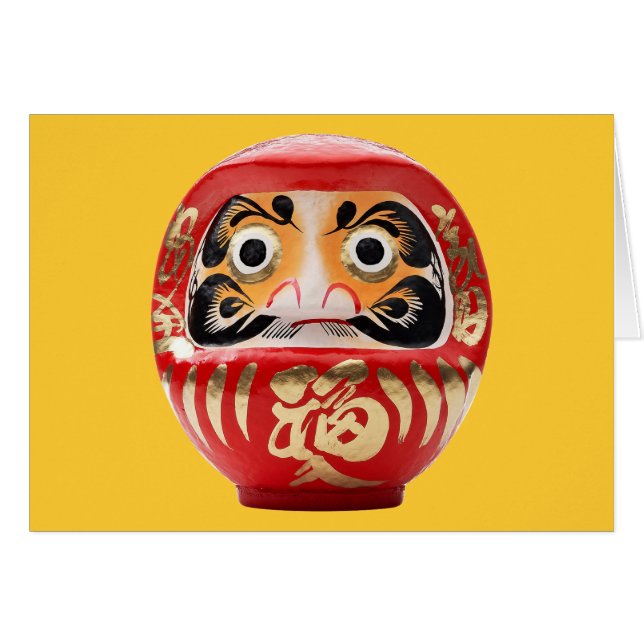 Cartão Daruma Doll (Frente Horizontal)