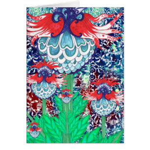 Cartão das alcachofras do otomano