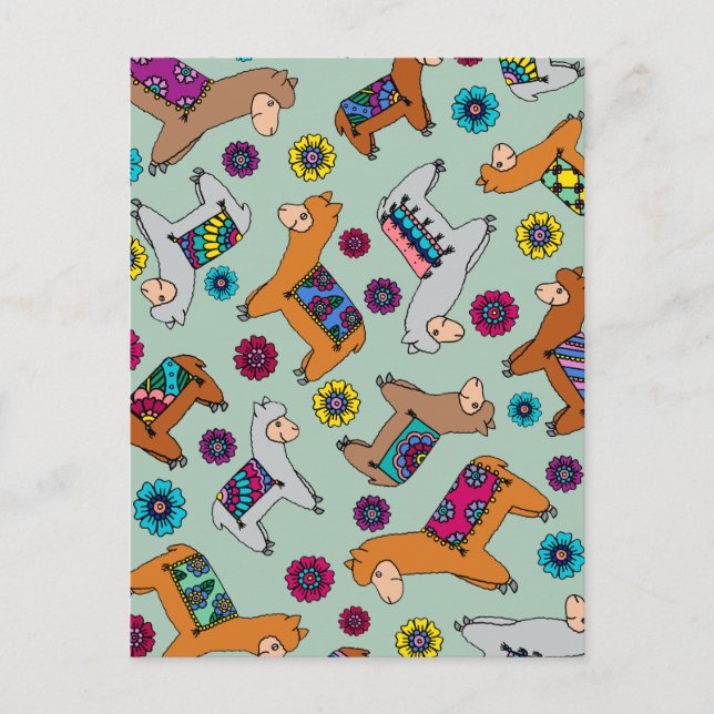 Cartão das alpacas (Frente)