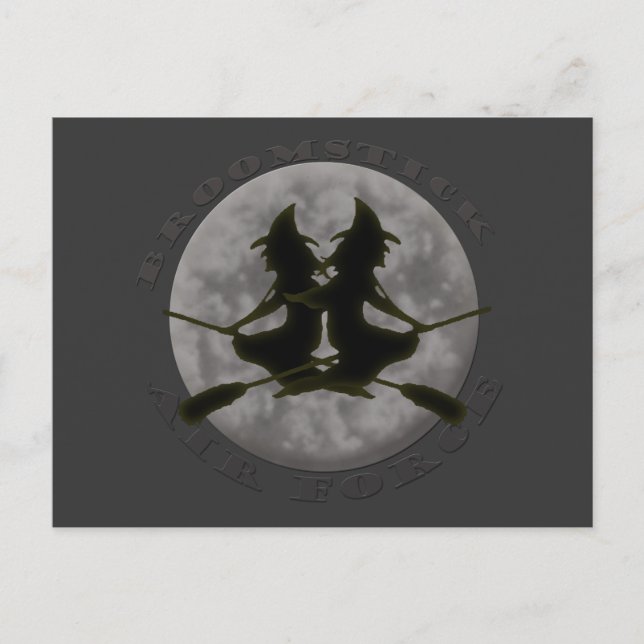 Cartão das bruxas do Dia das Bruxas (Frente)