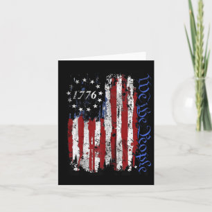 Cartão Das Camisas De Julho, As Pessoas 1776 Usa Flag Jet