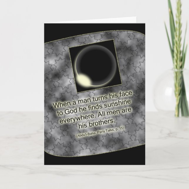 Cartão das citações de Baha'i (Frente)