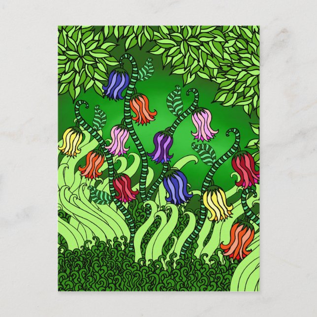 Cartão das flores de Bell (Frente)