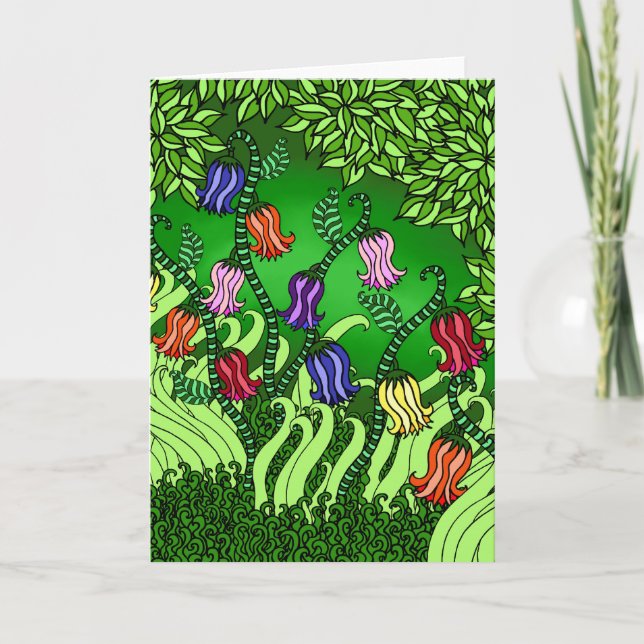 Cartão das flores de Bell (Frente)