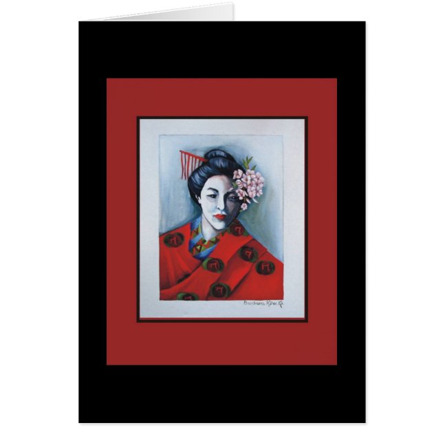 Cartão das flores de cerejeira (Frente)