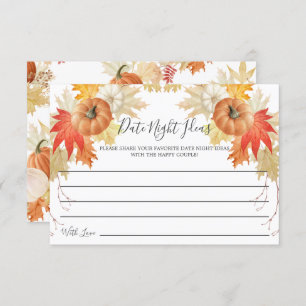 Cartão das ideias da noite da data da abóbora das