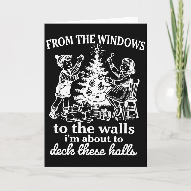 Cartão Das Janelas às Paredes Estou Prestes a Decorar (Frente)