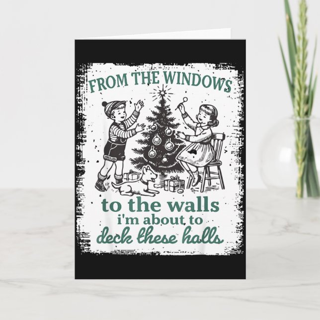 Cartão Das Janelas às Paredes Estou Prestes a Decorar Ist (Frente)