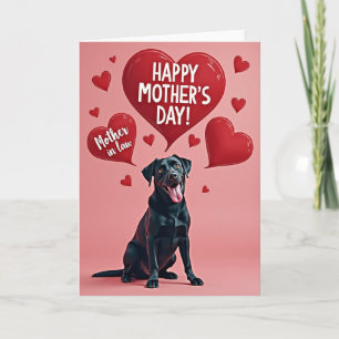 Cartão das Mães Retriever Amorosas