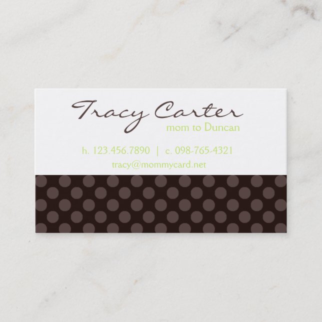 Cartão das mamães de Brown & de limão (Frente)