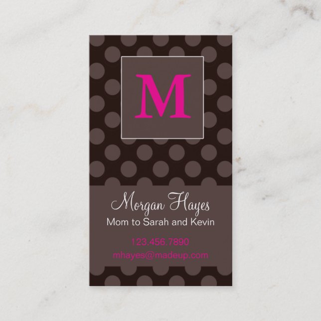 Cartão das mamães do chocolate (Frente)